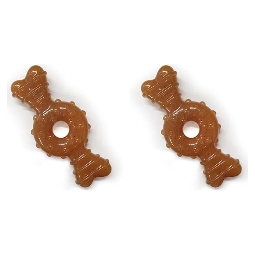 Anillo de Hueso Nylabone para Cachorros Sabor Pollo 2 Unidades