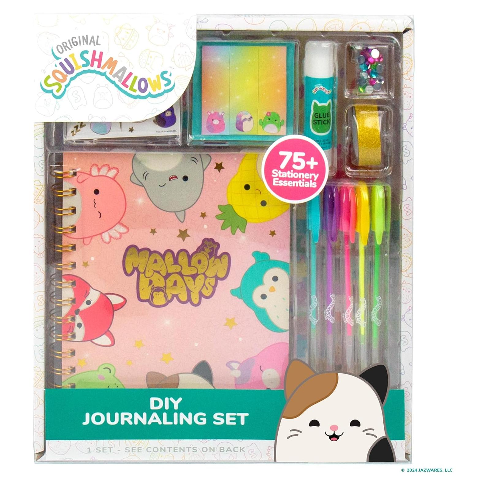 Conjunto de Diario DIY Squishmallows con Stickers y Bolígrafos