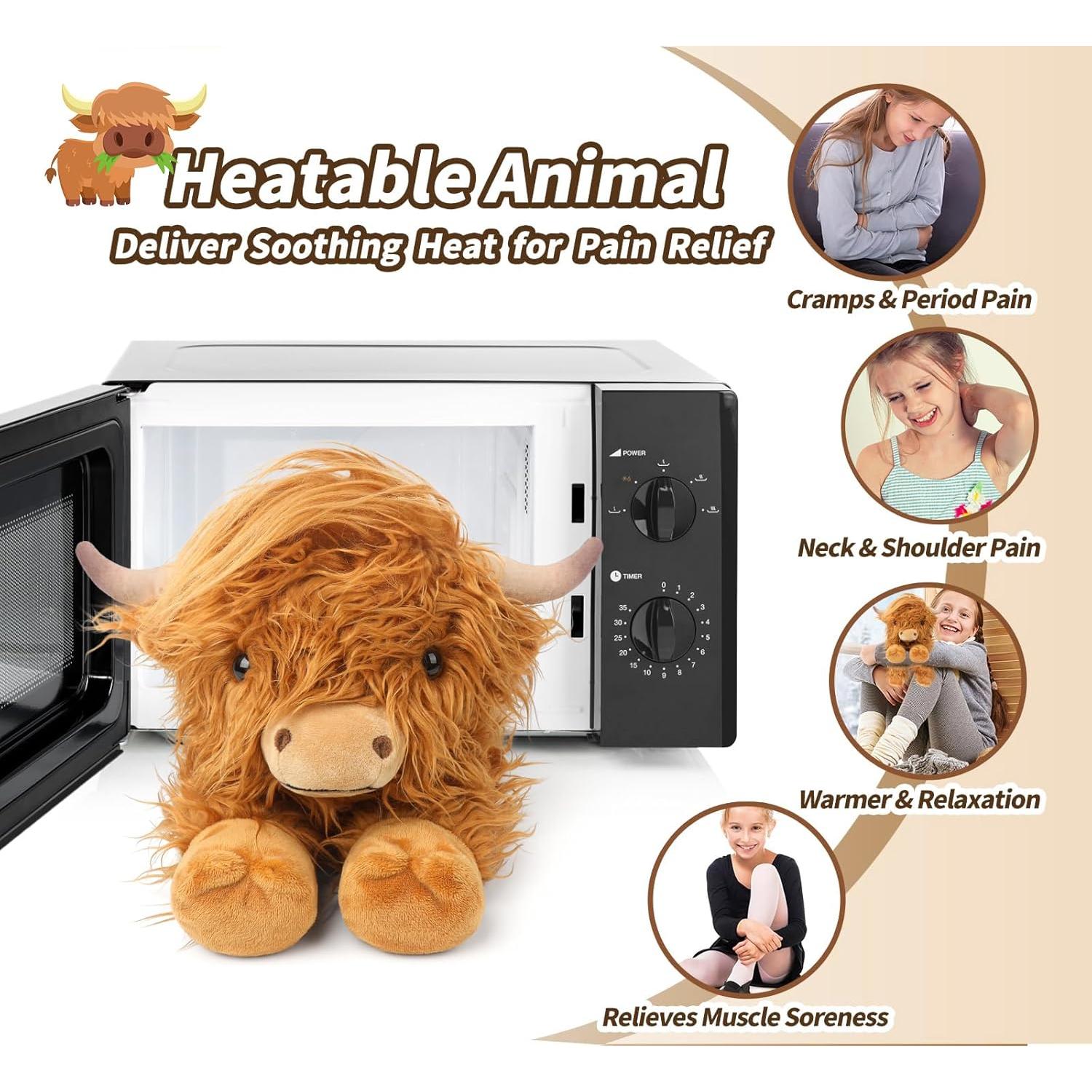 Almohadilla de Calentamiento de Peluche Cuckool Vaca 38cm