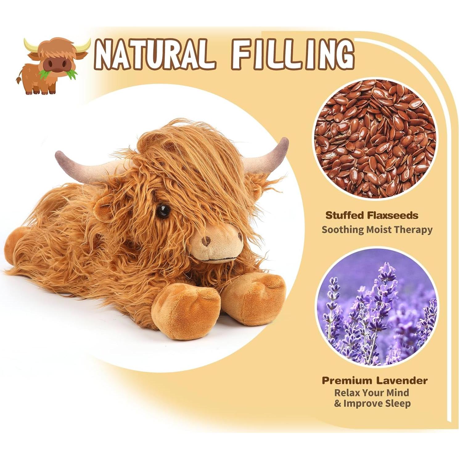 Almohadilla de Calentamiento de Peluche Cuckool Vaca 38cm