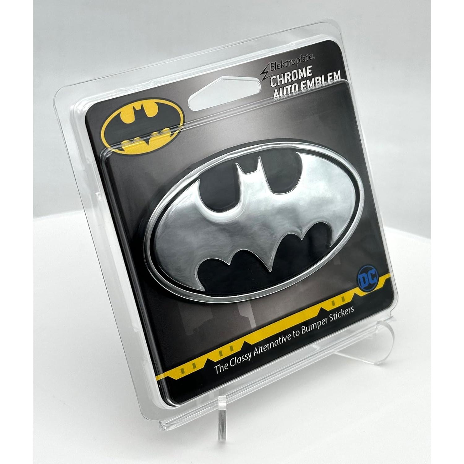 Emblema de Auto Cromo Batman Elektroplate 3.8 x 2.25 cm