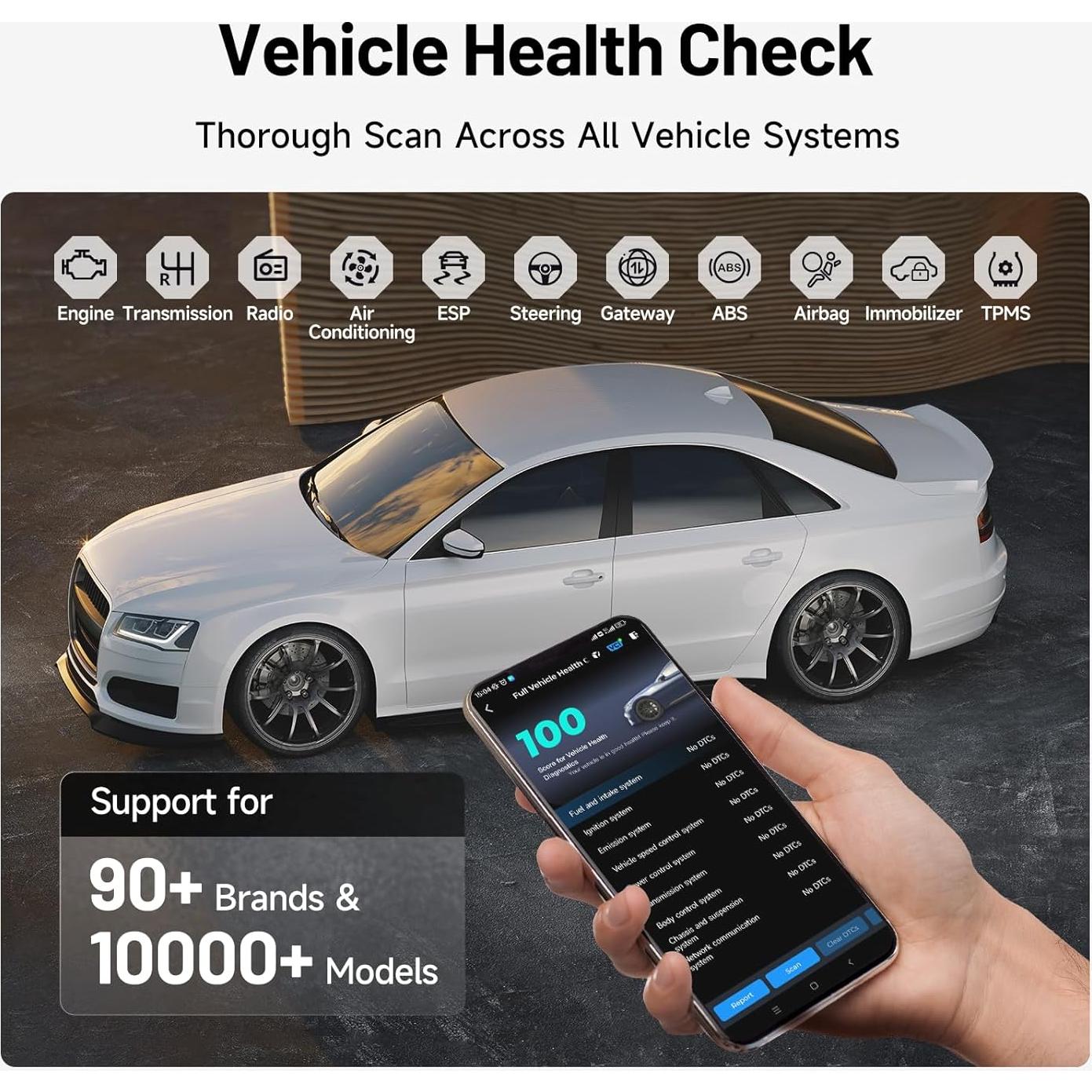 Escáner OBD2 Bluetooth TOPDON CarPal - Diagnóstico Completo