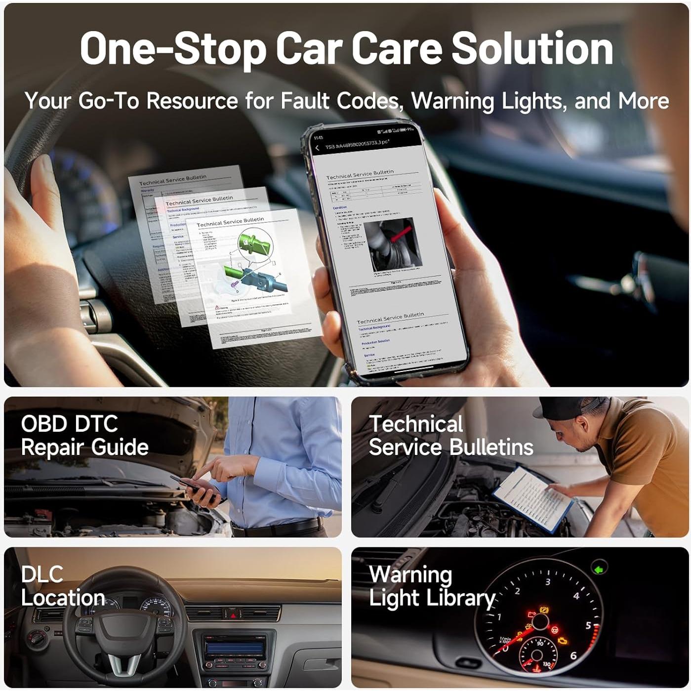 Escáner OBD2 Bluetooth TOPDON CarPal - Diagnóstico Completo