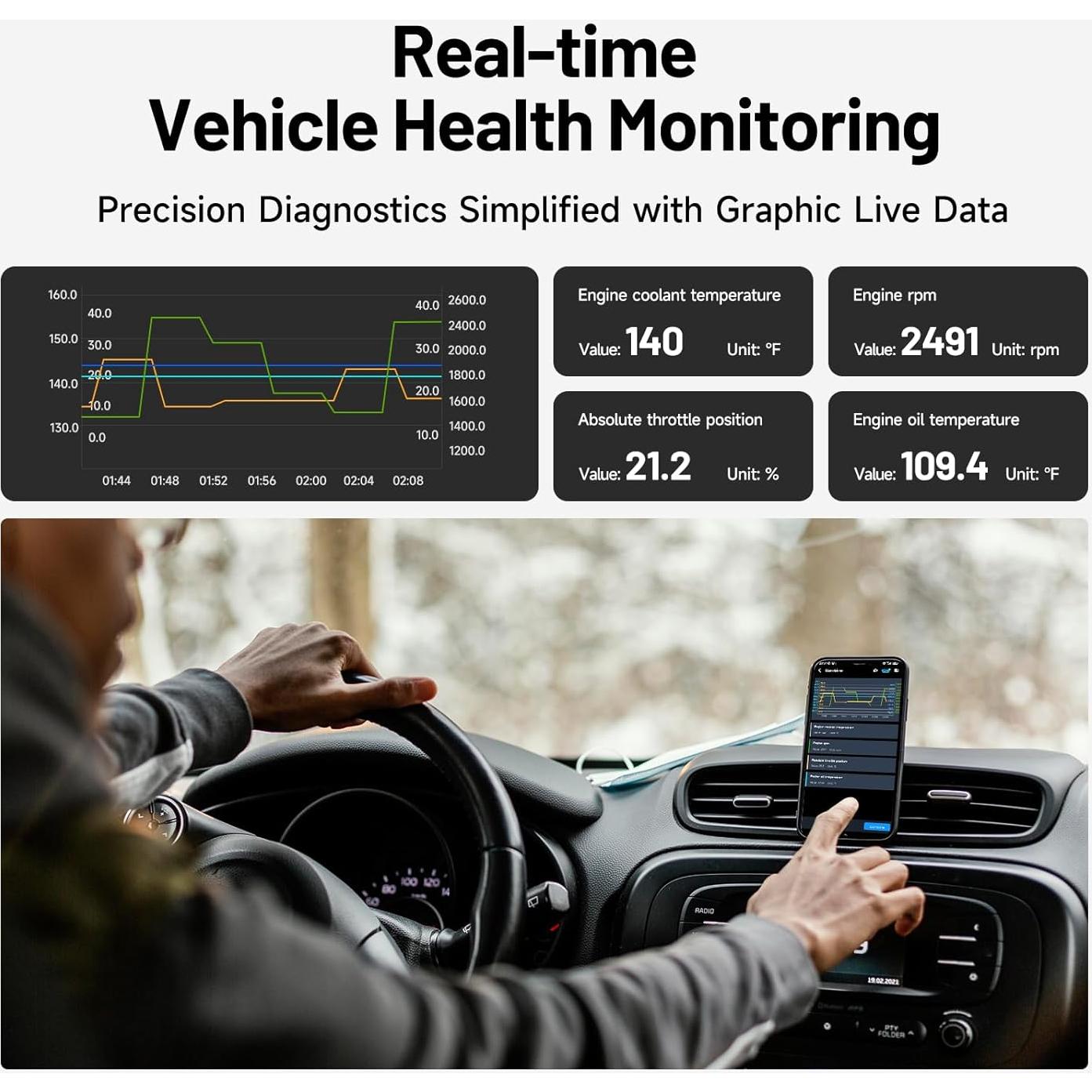 Escáner OBD2 Bluetooth TOPDON CarPal - Diagnóstico Completo