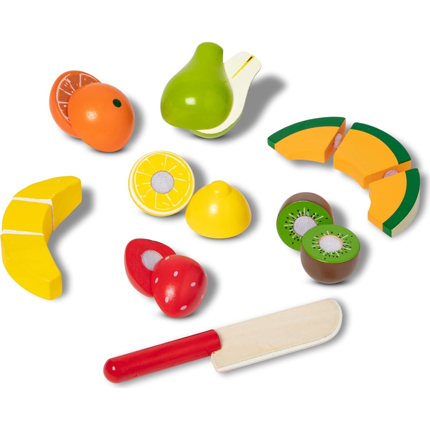 Juego de Frutas para Cortar Melissa & Doug - 17 Piezas de Madera