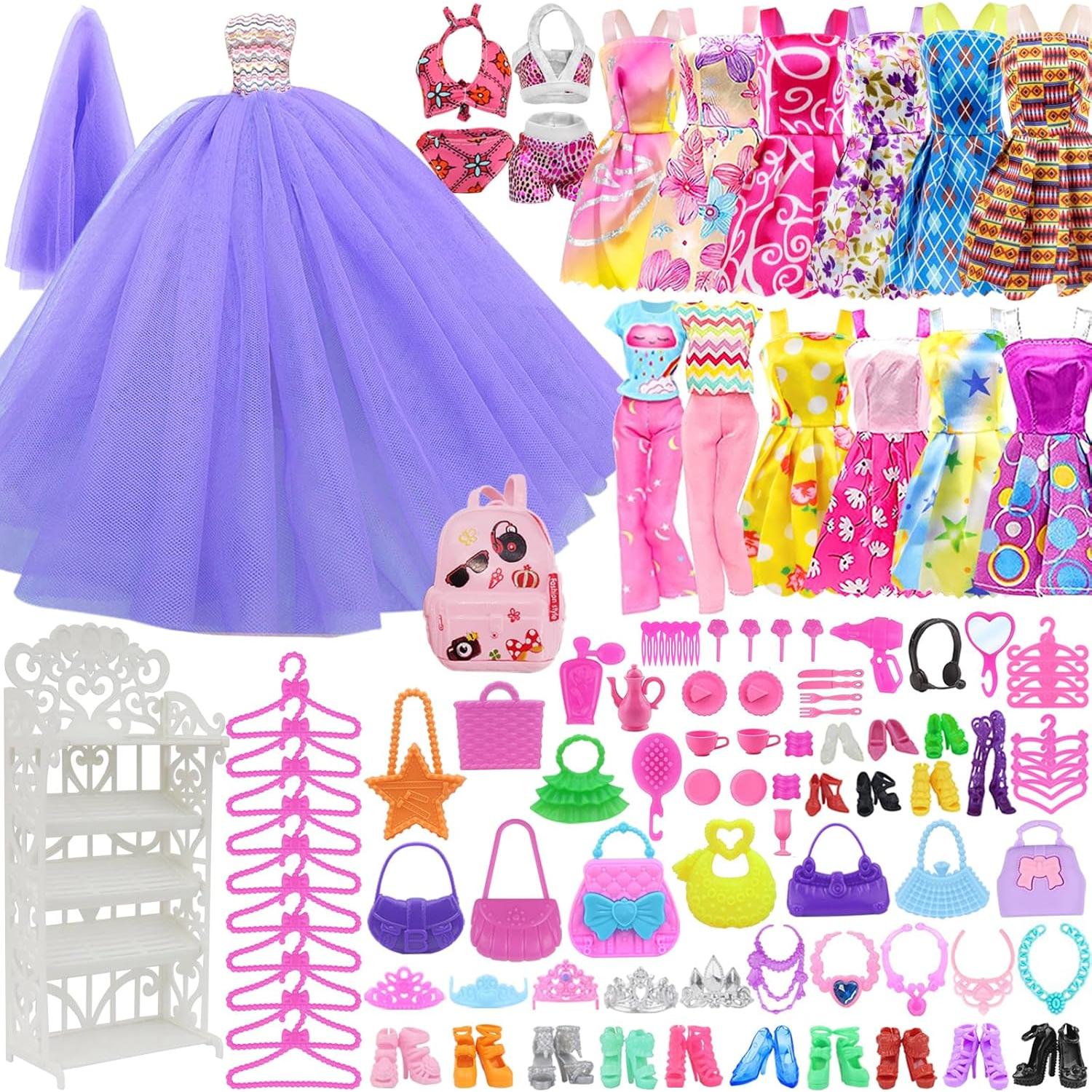 Armario de Muñecas K.T. Fancy 108 Pcs 29.2 cm con Accesorios