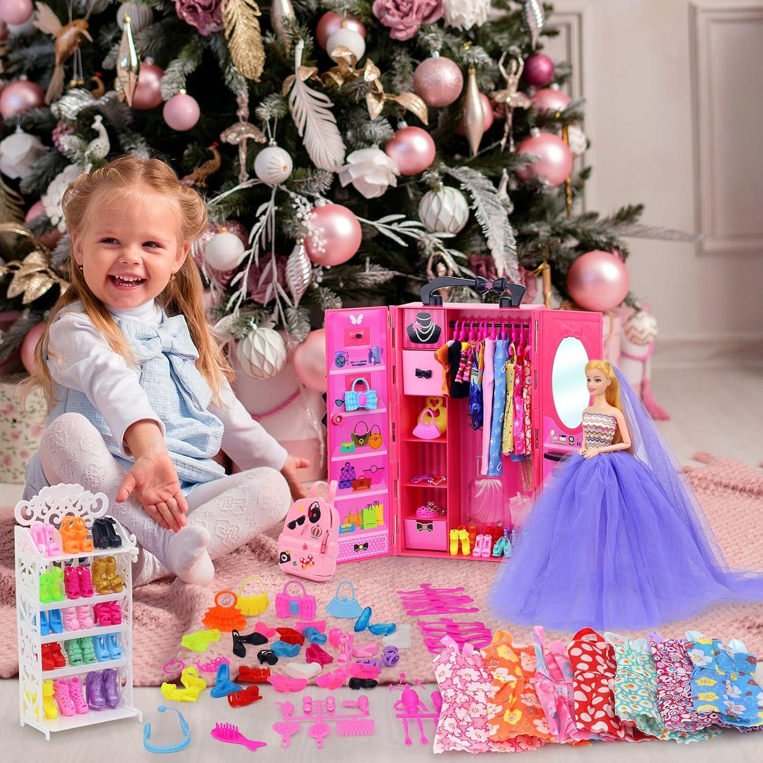 Armario de Muñecas K.T. Fancy 108 Pcs 29.2 cm con Accesorios