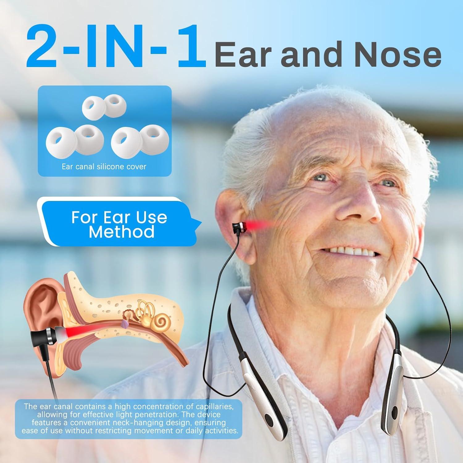 Dispositivo Terapia Luz Roja 650nm TEE-TEA Nariz y Oreja