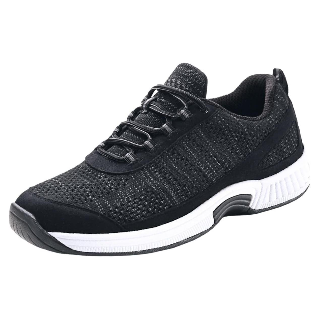 Zapatillas ortopédicas para hombres Orthofeet Pierre Negro