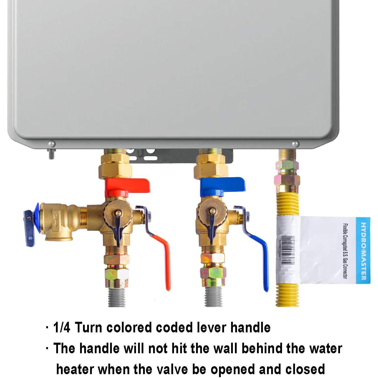 Kit Válvula de Servicio Hydro Master 3/4" Bronce Alivio