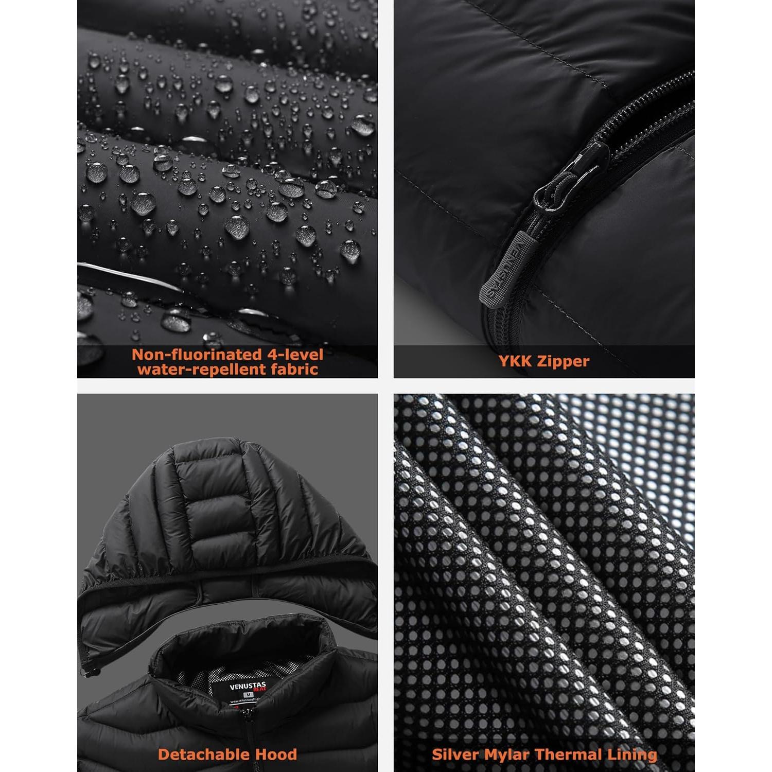 Chaqueta Térmica Unisex Venustas - 6 Zonas de Calor, 13 Horas