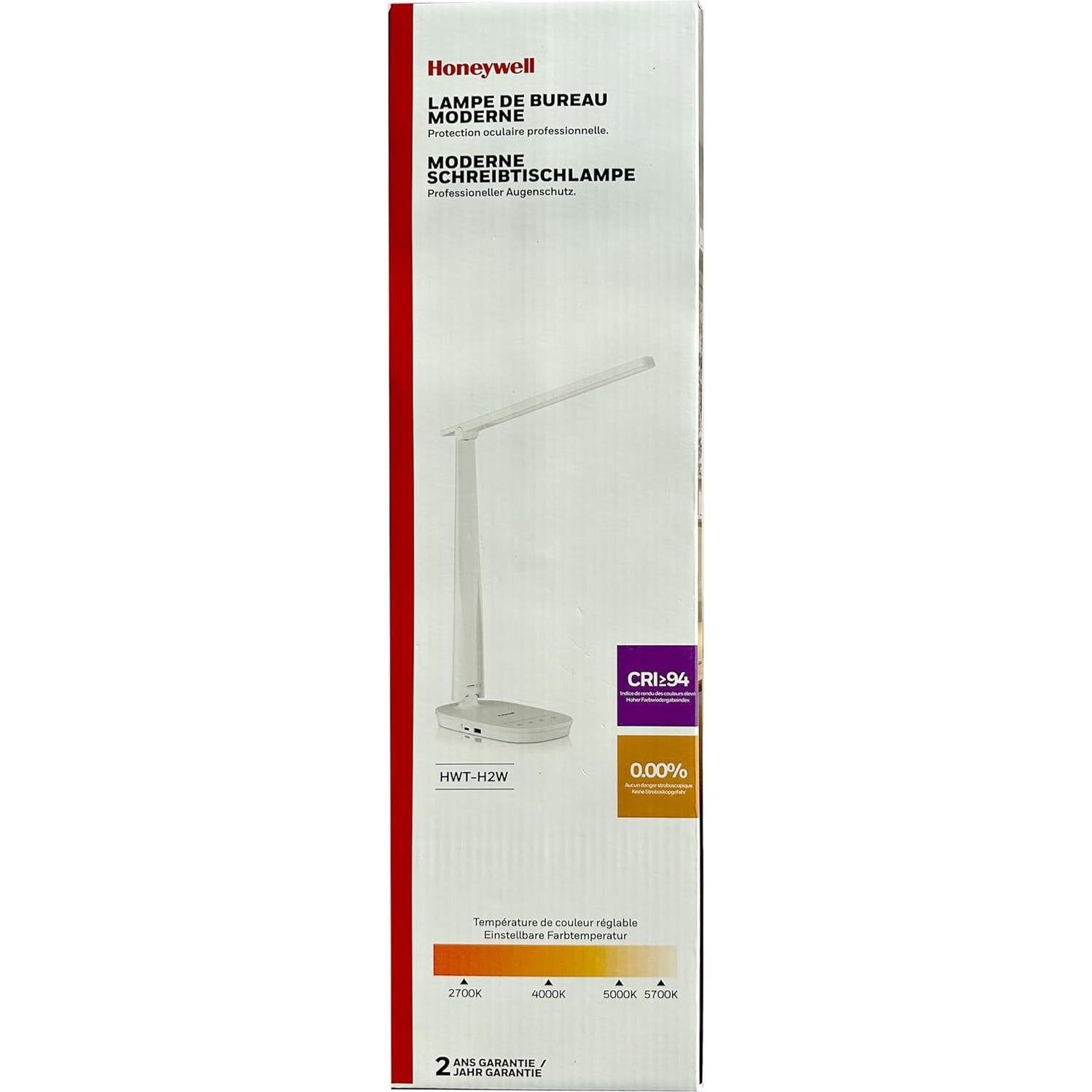Lámpara de Escritorio LED Honeywell HWT-H2 Blanca USB