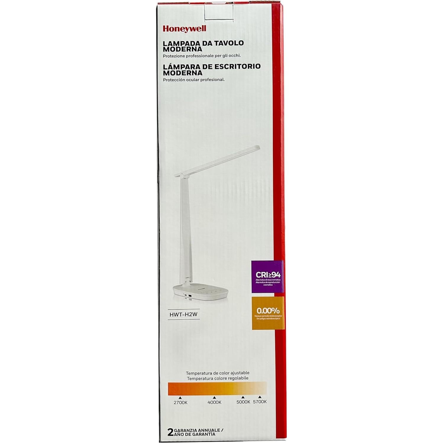 Lámpara de Escritorio LED Honeywell HWT-H2 Blanca USB