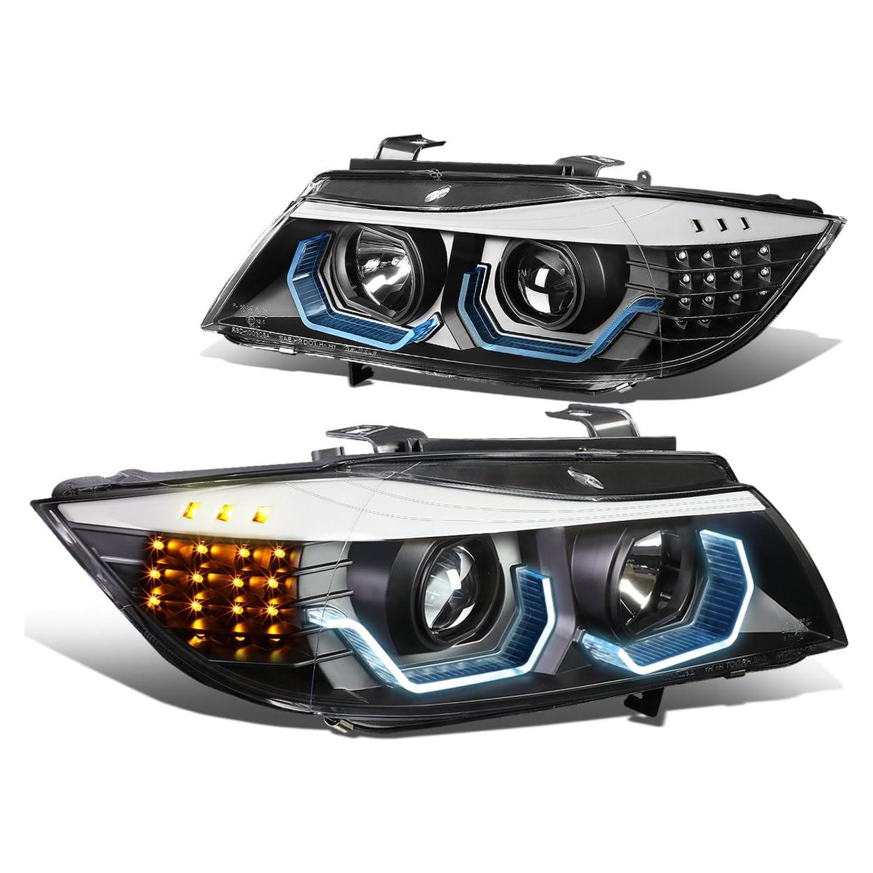 Faro LED DNA MOTORING HL-3D-E9005 Carcasa Negra 35W