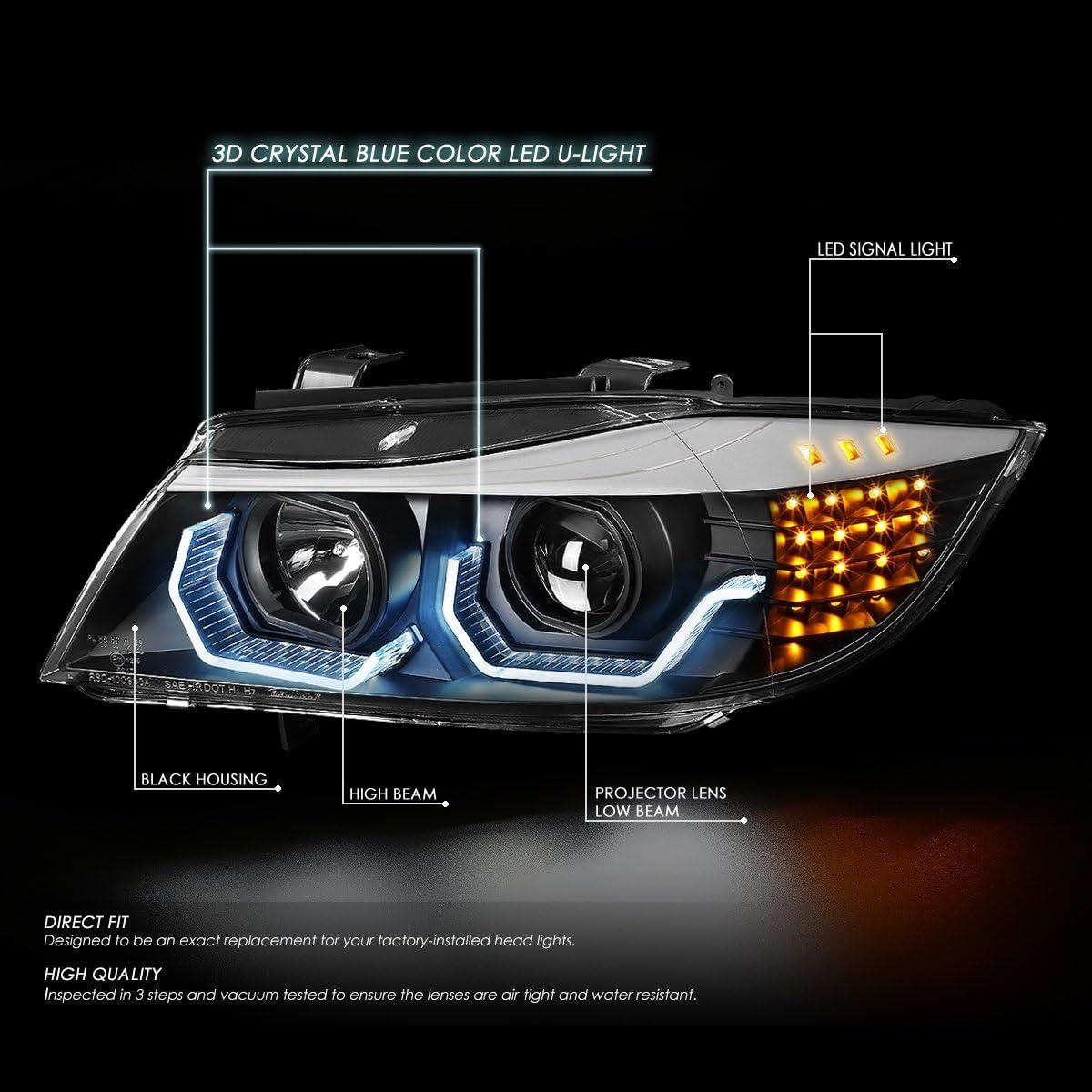 Faro LED DNA MOTORING HL-3D-E9005 Carcasa Negra 35W