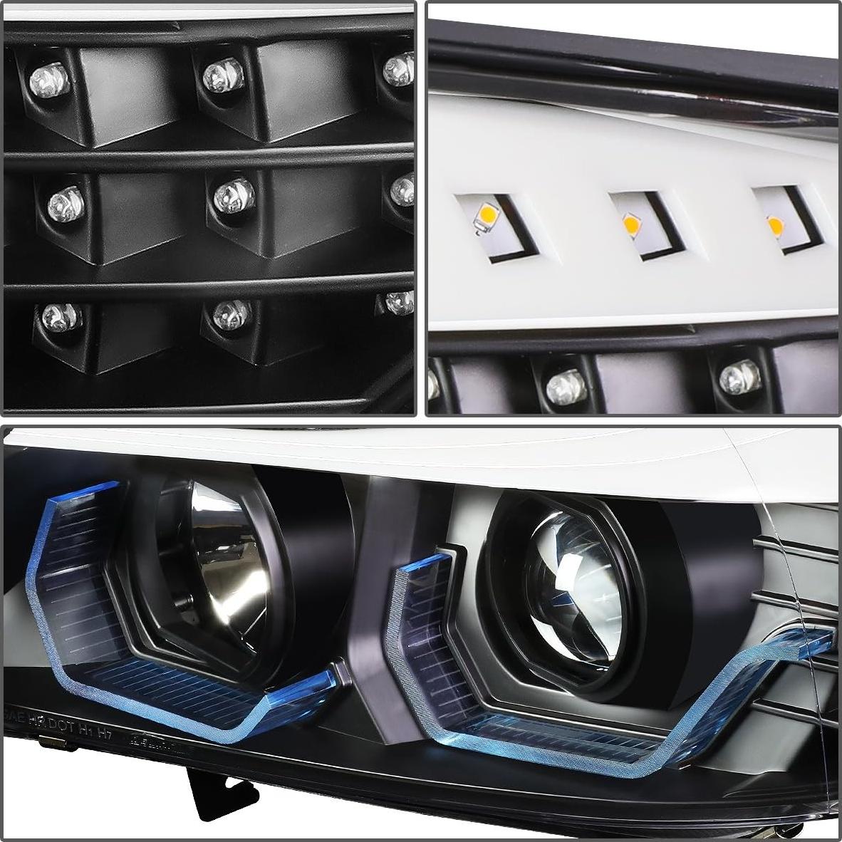 Faro LED DNA MOTORING HL-3D-E9005 Carcasa Negra 35W