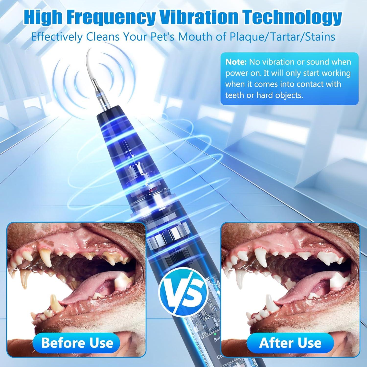 Removedor de sarro dental para perros MIONJO con luz LED