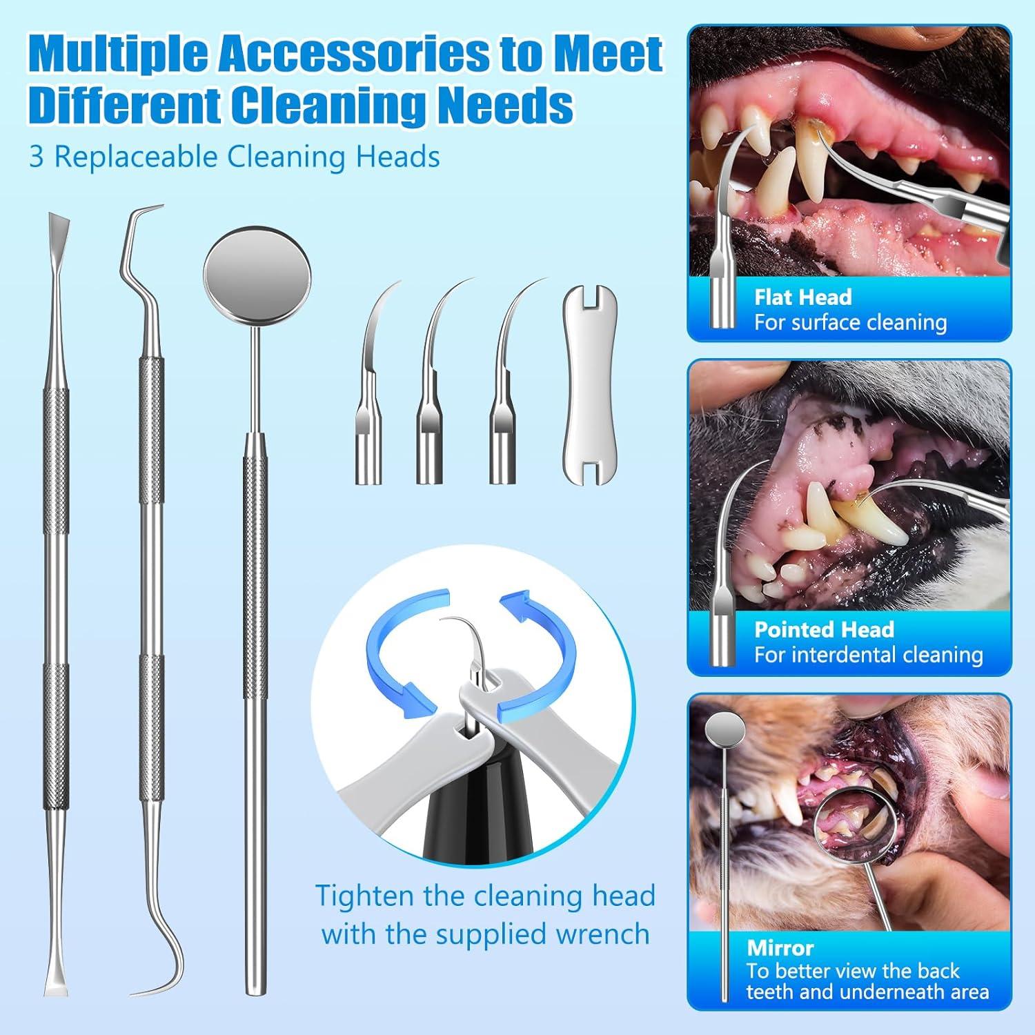 Removedor de sarro dental para perros MIONJO con luz LED