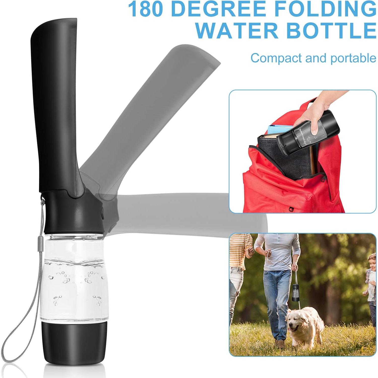 Botella de Agua y Comida para Perros COMTENS 325ml Plegable