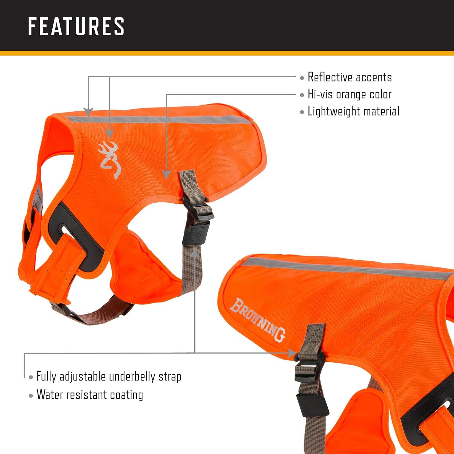 Chaleco de Seguridad para Perros Browning Grande Naranja