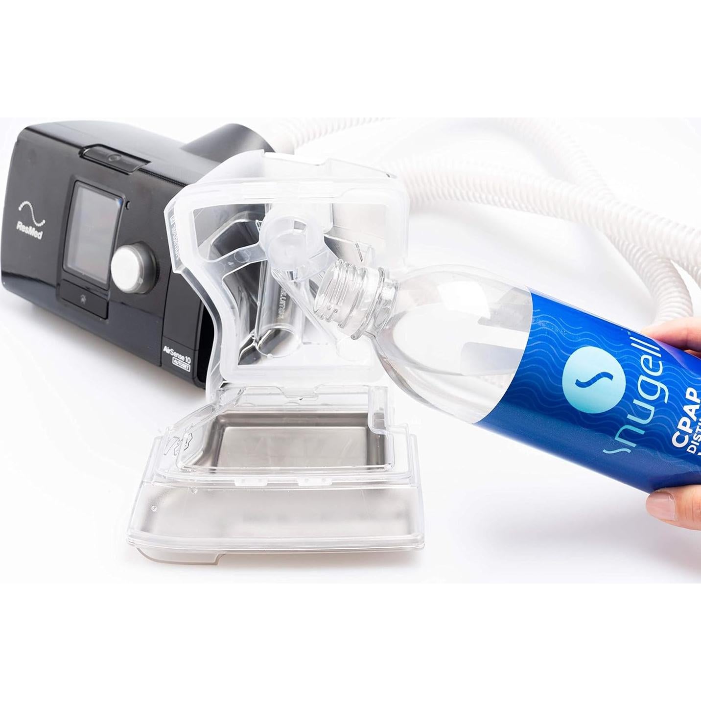 Agua Destilada Snugell para CPAP - 6 Botellas de 500 ml