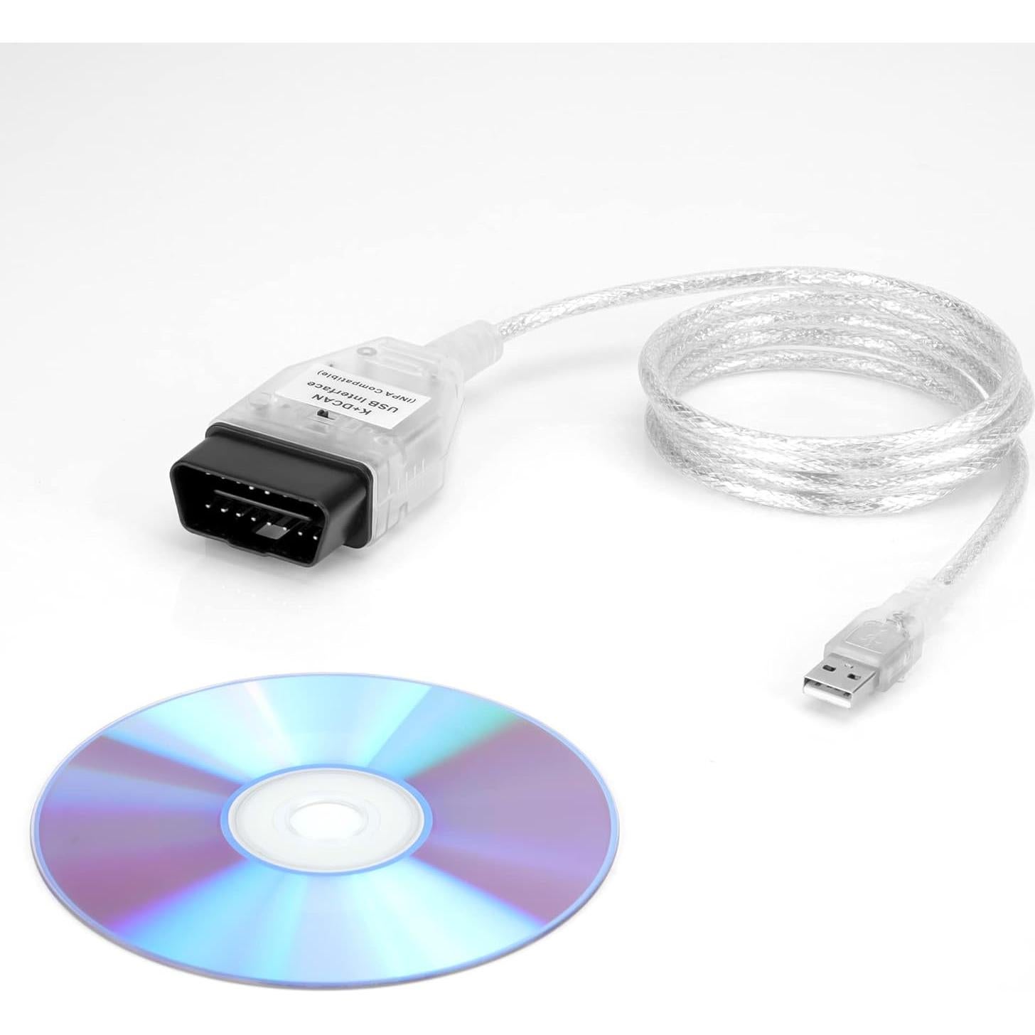 Cable OBD2 LZLRUN K+DCAN para BMW con Interruptor