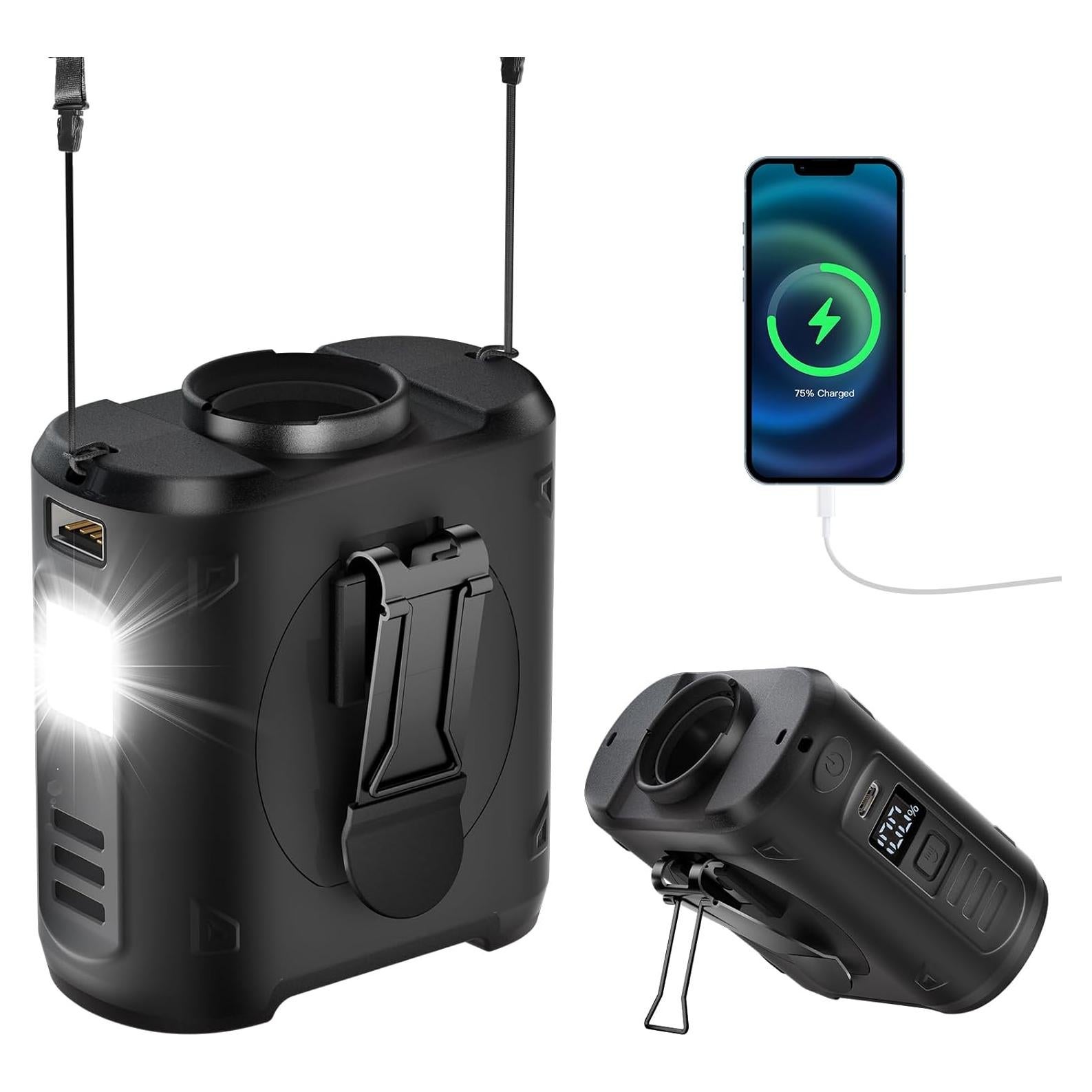 Ventilador de Cintura Portátil EEIFO F2 10000mAh 5 Velocidades