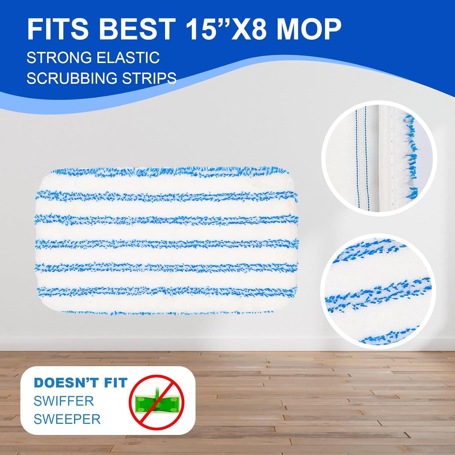 Juego de 2 Almohadillas de Fregona Reutilizables kCarpoly 38x20 cm