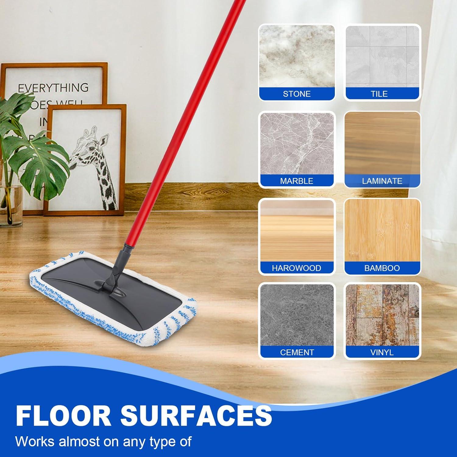 Juego de 2 Almohadillas de Fregona Reutilizables kCarpoly 38x20 cm