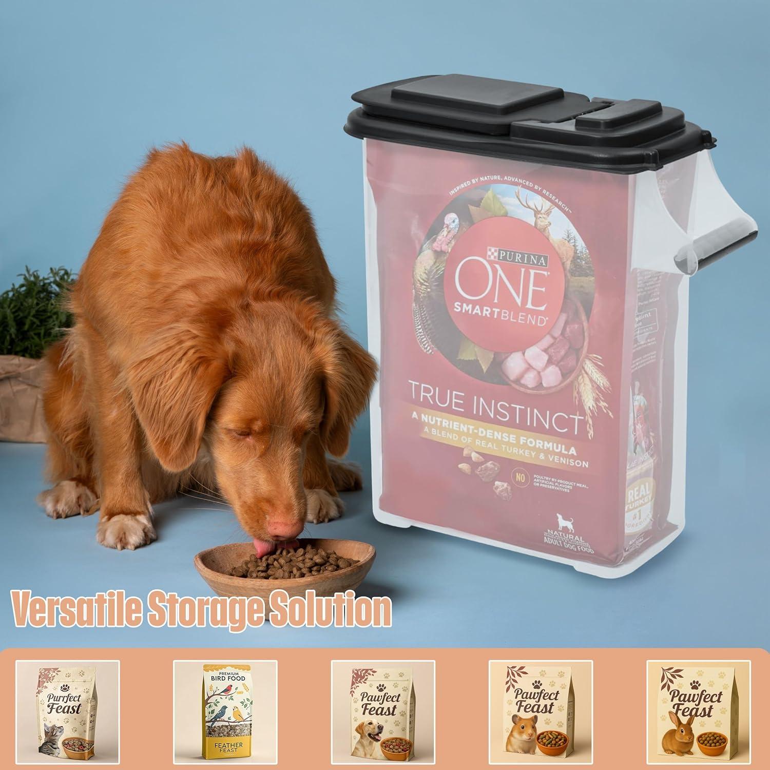 Contenedores de Almacenamiento de Comida para Mascotas Buddeez - 2 Paquete 15.14 L con Tapa EZ Flip