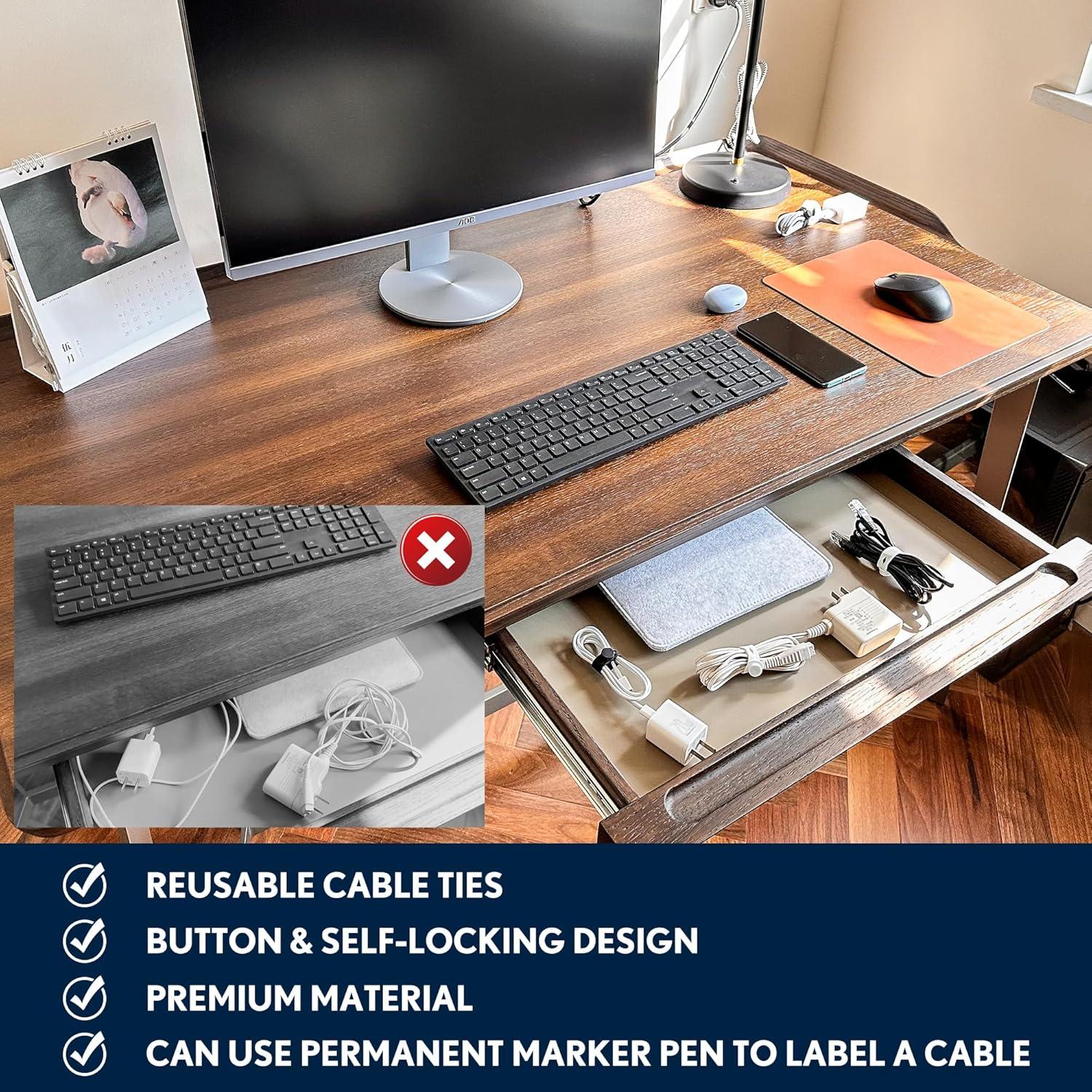 Bridas Magnéticas Reutilizables PZOZ 5 Pcs Silicona Blanca