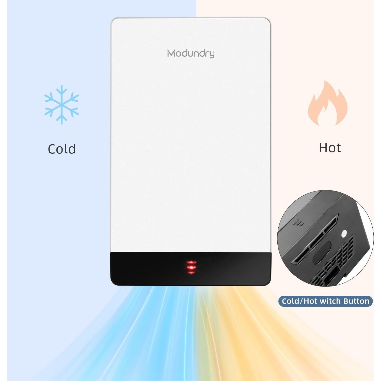 Secador de Manos Automático Modundry Blanco 1000W 80 m/s