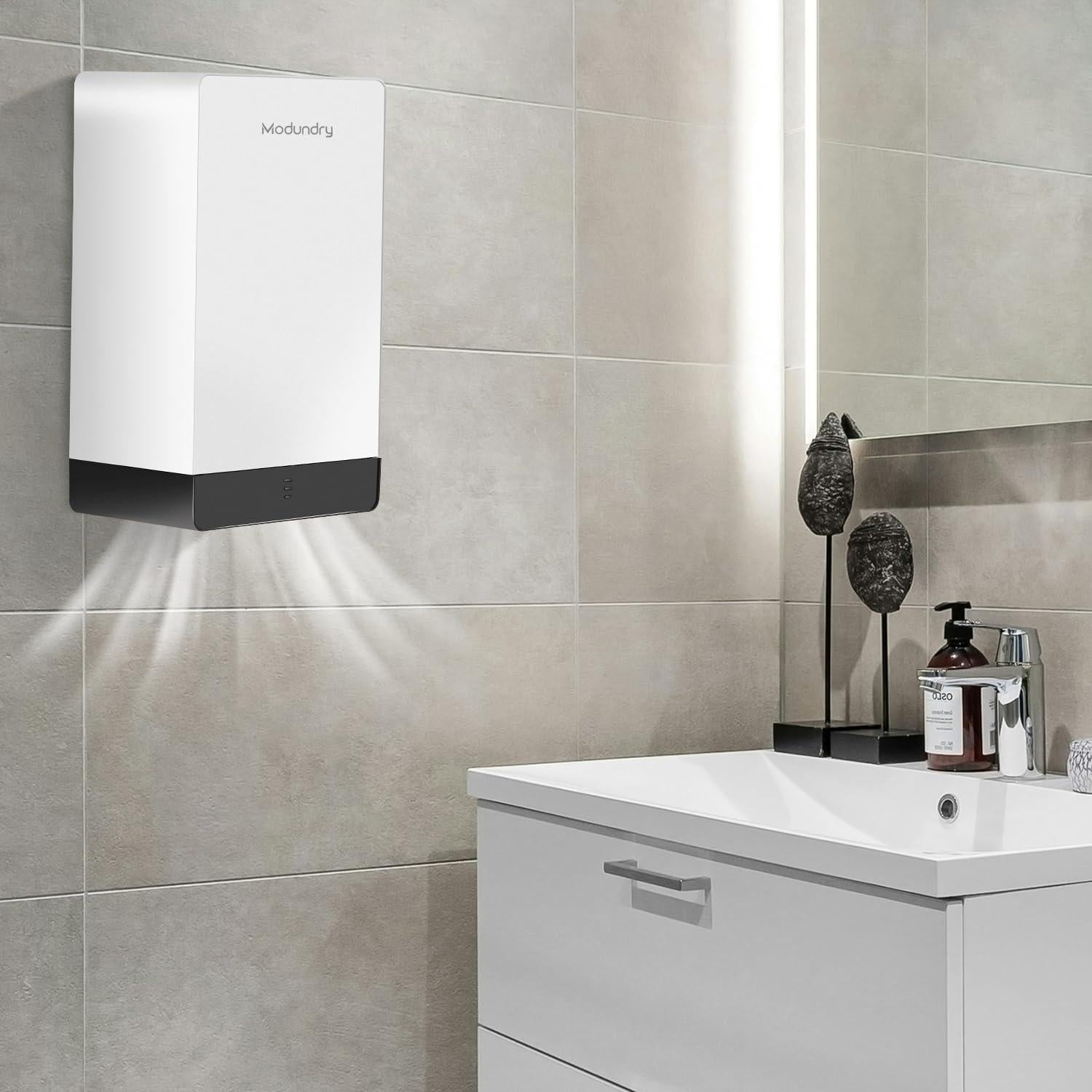 Secador de Manos Automático Modundry Blanco 1000W 80 m/s