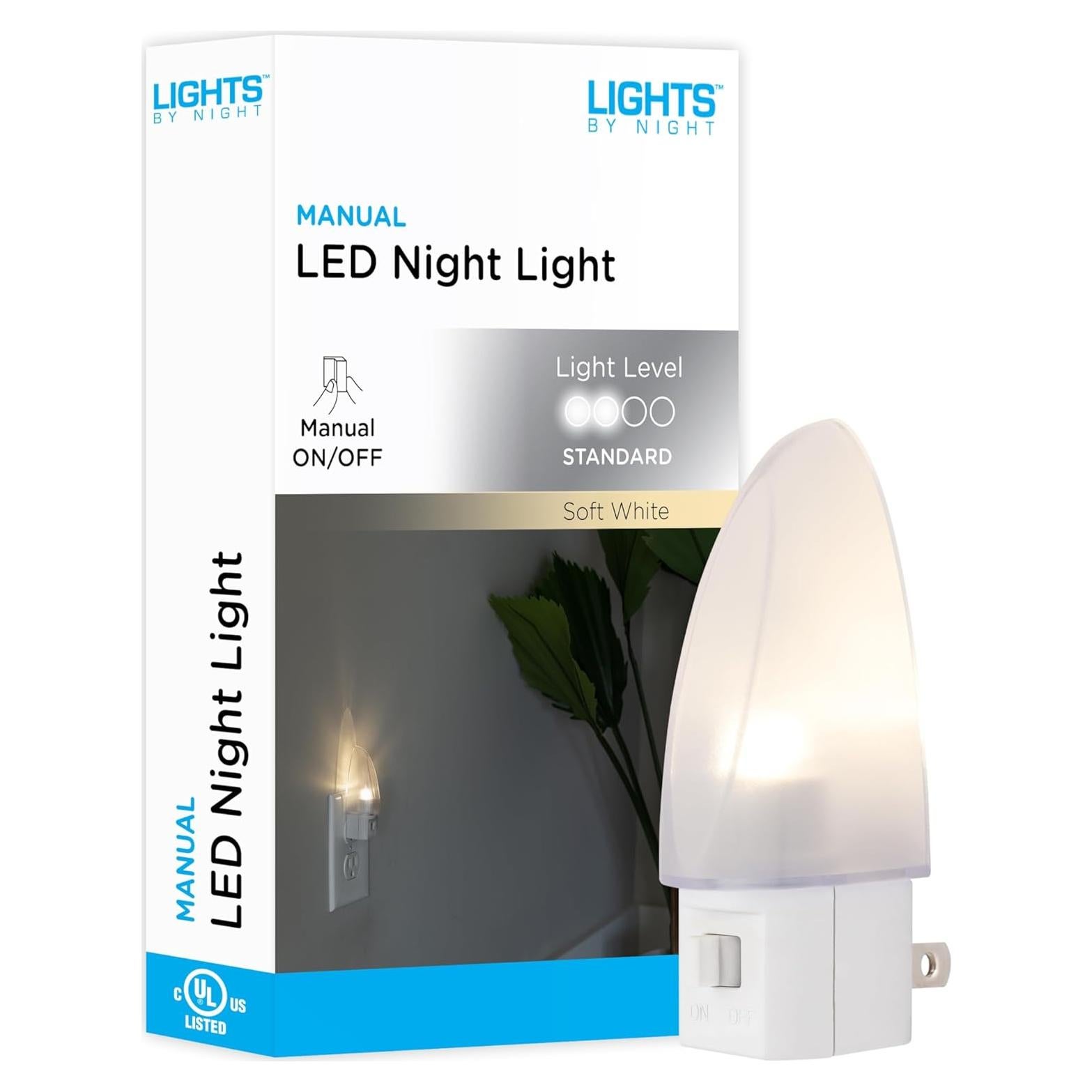 Luz Nocturna LED Jasco 11140 Manual Blanco Cálido 9.53 cm