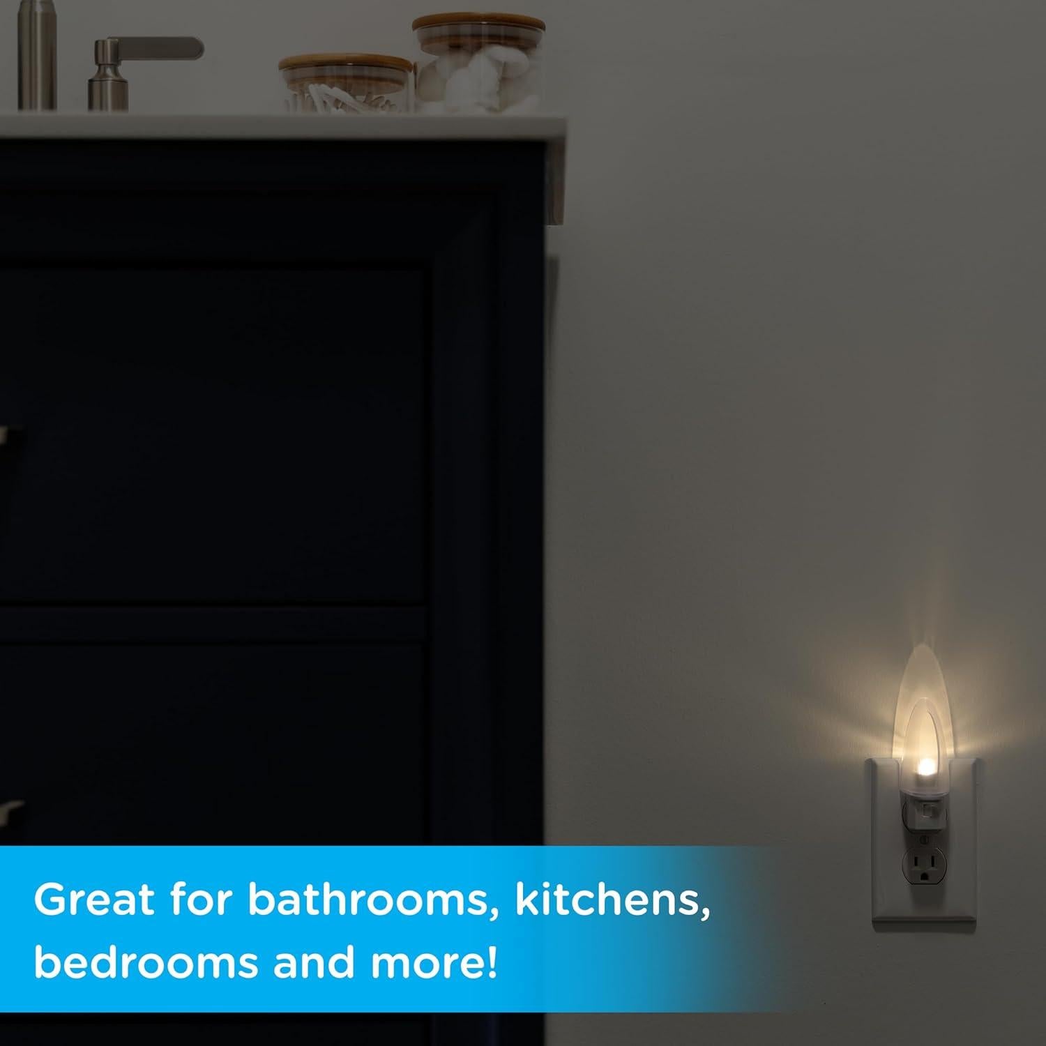 Luz Nocturna LED Jasco 11140 Manual Blanco Cálido 9.53 cm