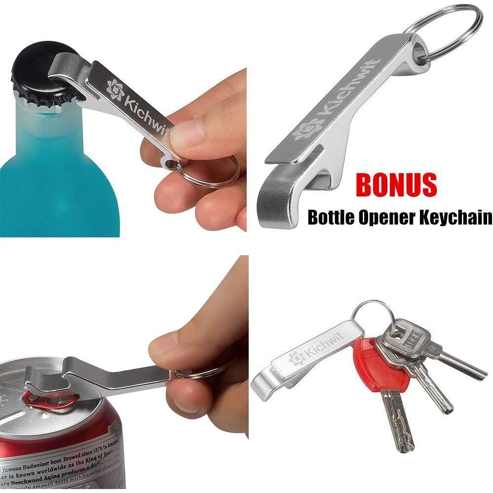 Abrebotellas Kichwit para Artritis, Acero Inoxidable, 9.4 cm