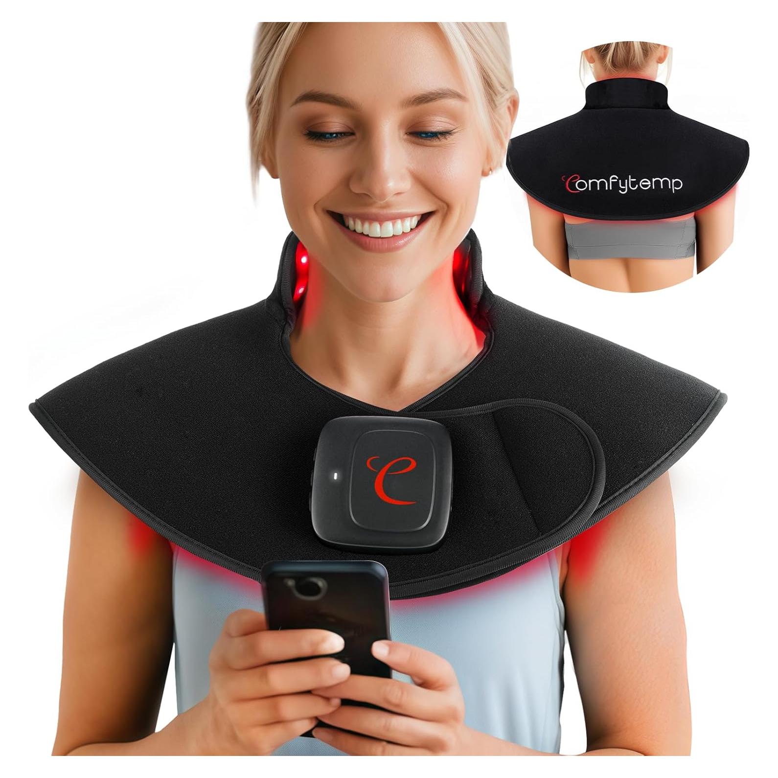 Almohadilla de Luz Roja Inalámbrica Comfytemp 19W para Cuello