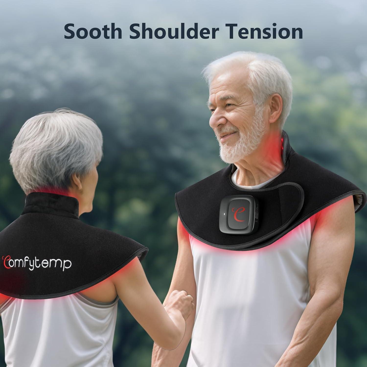 Almohadilla de Luz Roja Inalámbrica Comfytemp 19W para Cuello