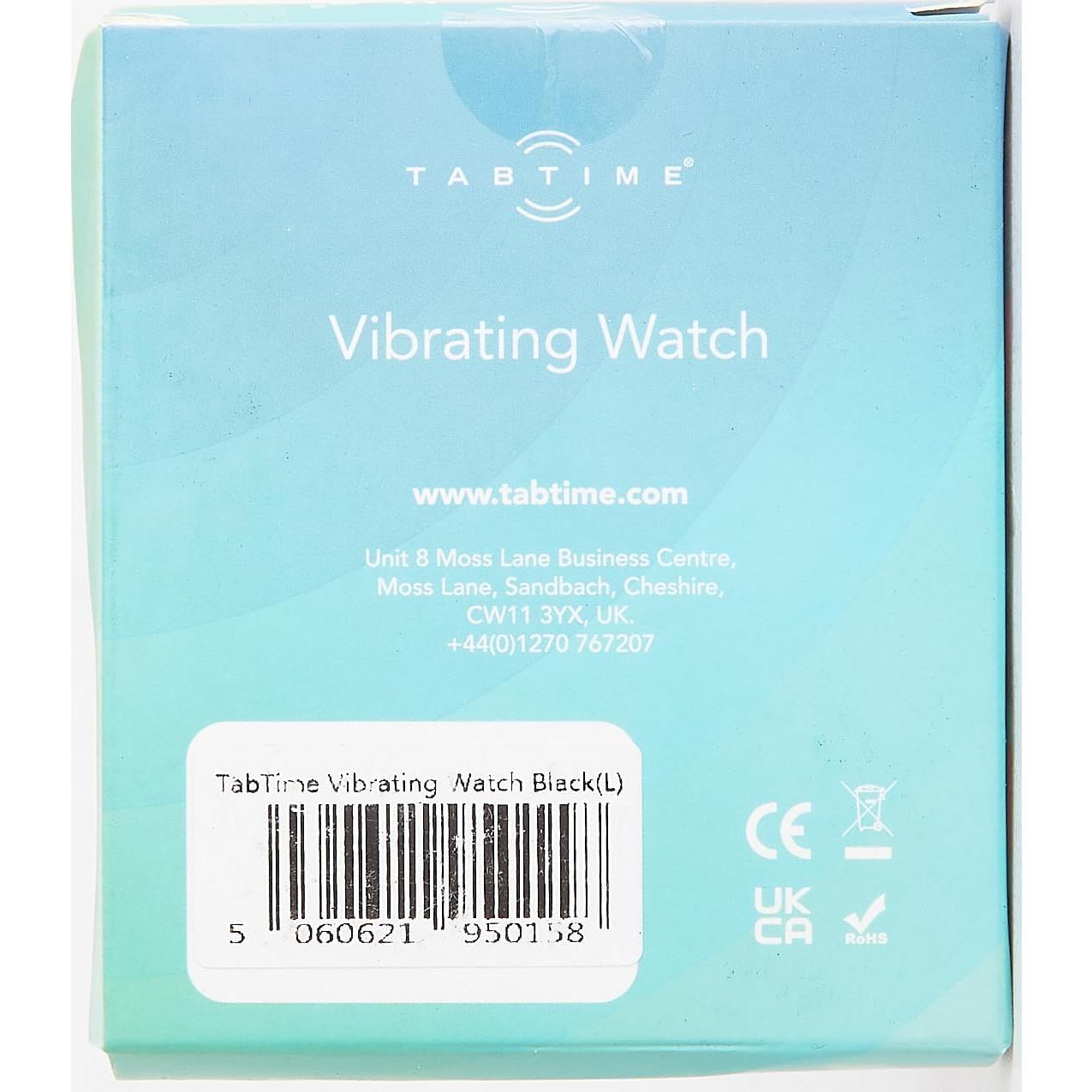 Reloj Recordatorio Vibrante TabTime Negro Pequeño 10 Alarmas