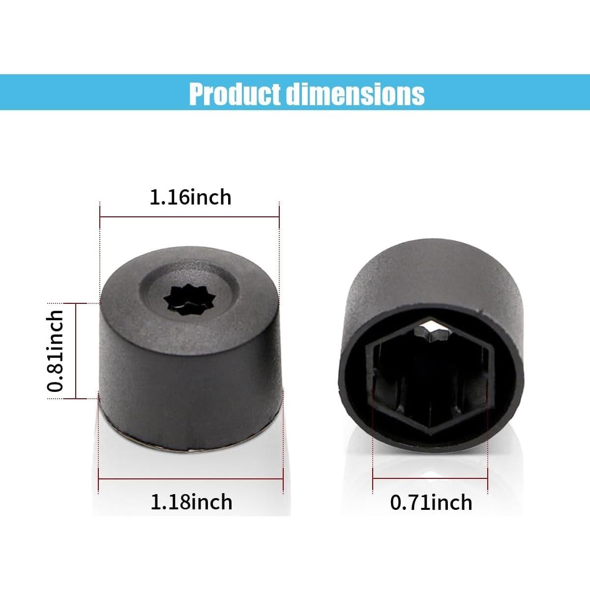 20 Cubiertas de Tuercas de Rueda JOYCOURT 17mm con Herramienta