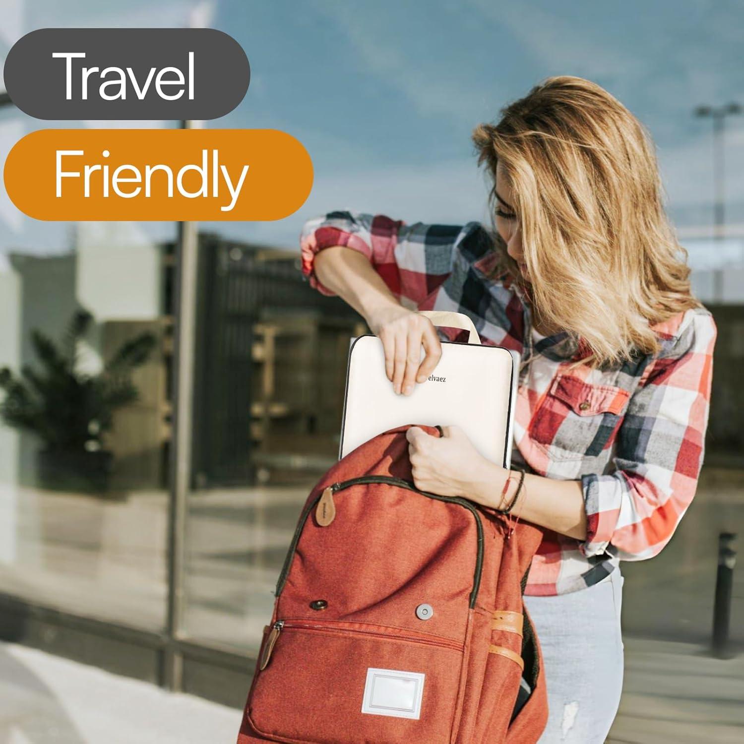 Set de 6 Cubos de Compresión Travelvaez Beige para Viaje