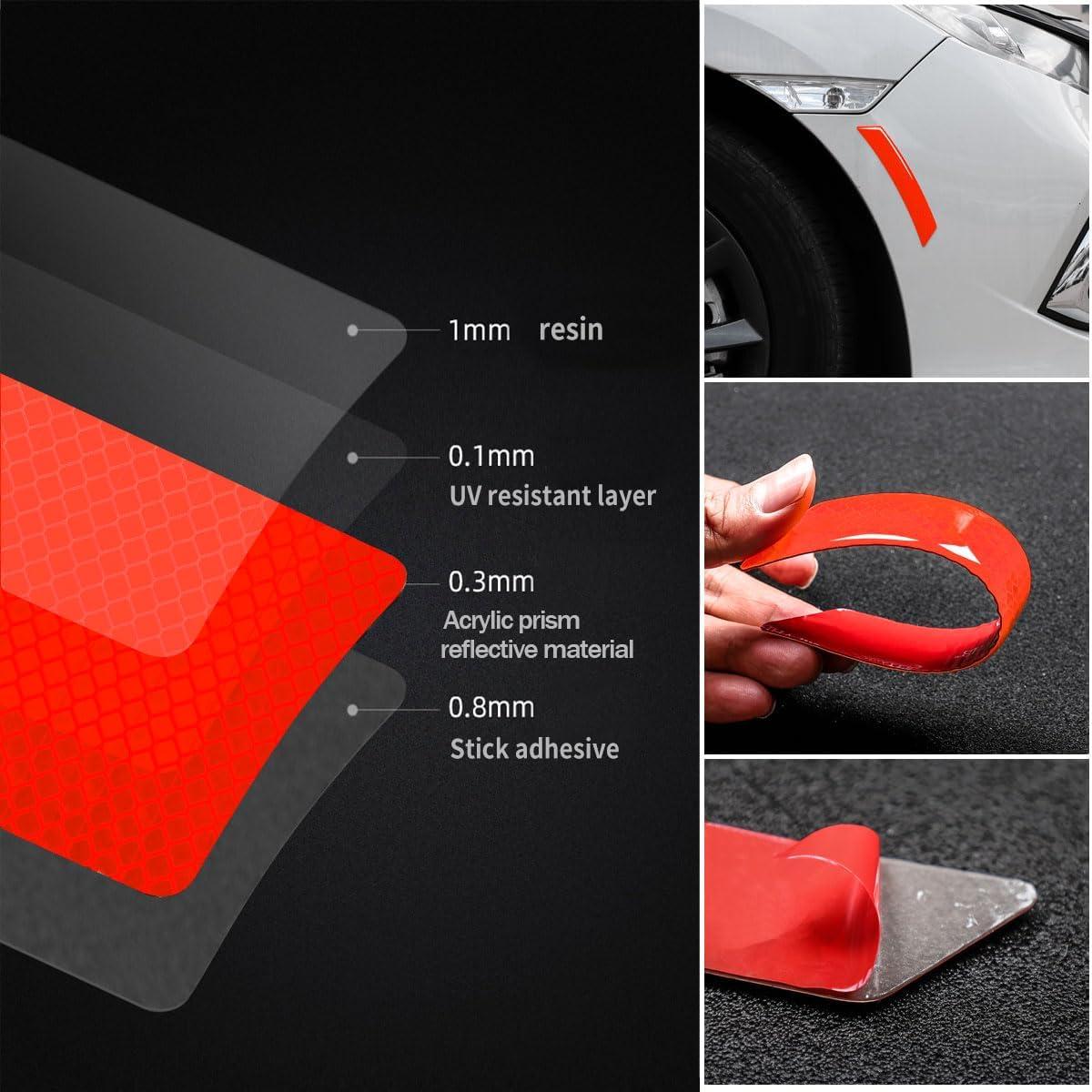 Calcomanías Reflectantes muekzru FGT-BT para Automóviles