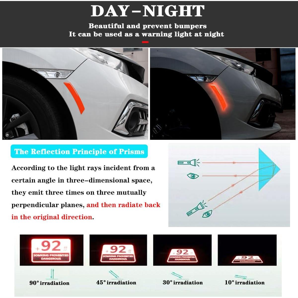 Calcomanías Reflectantes muekzru FGT-BT para Automóviles