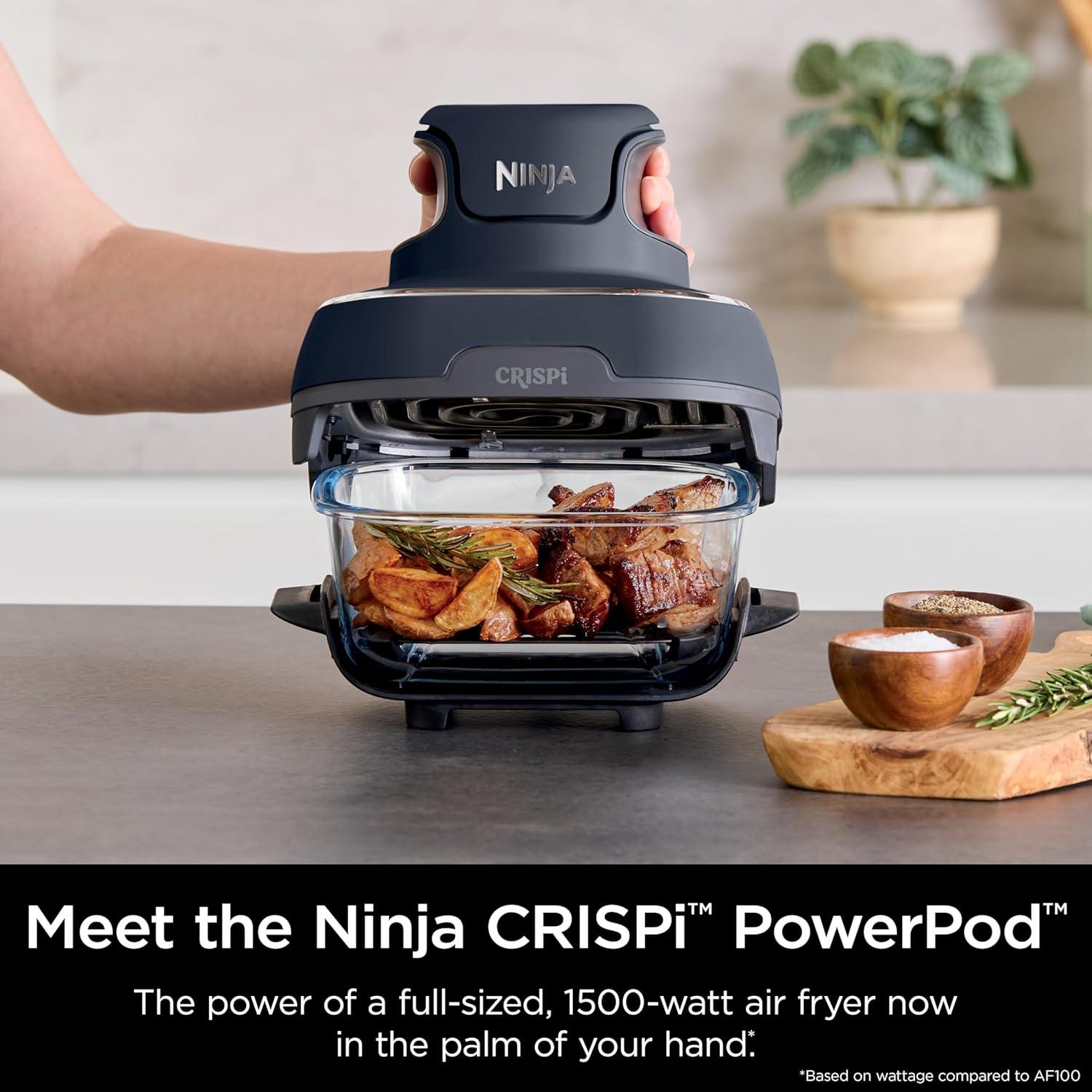 Freidora de Aire Ninja Crispi 2.5 QT + Contenedores de Vidrio