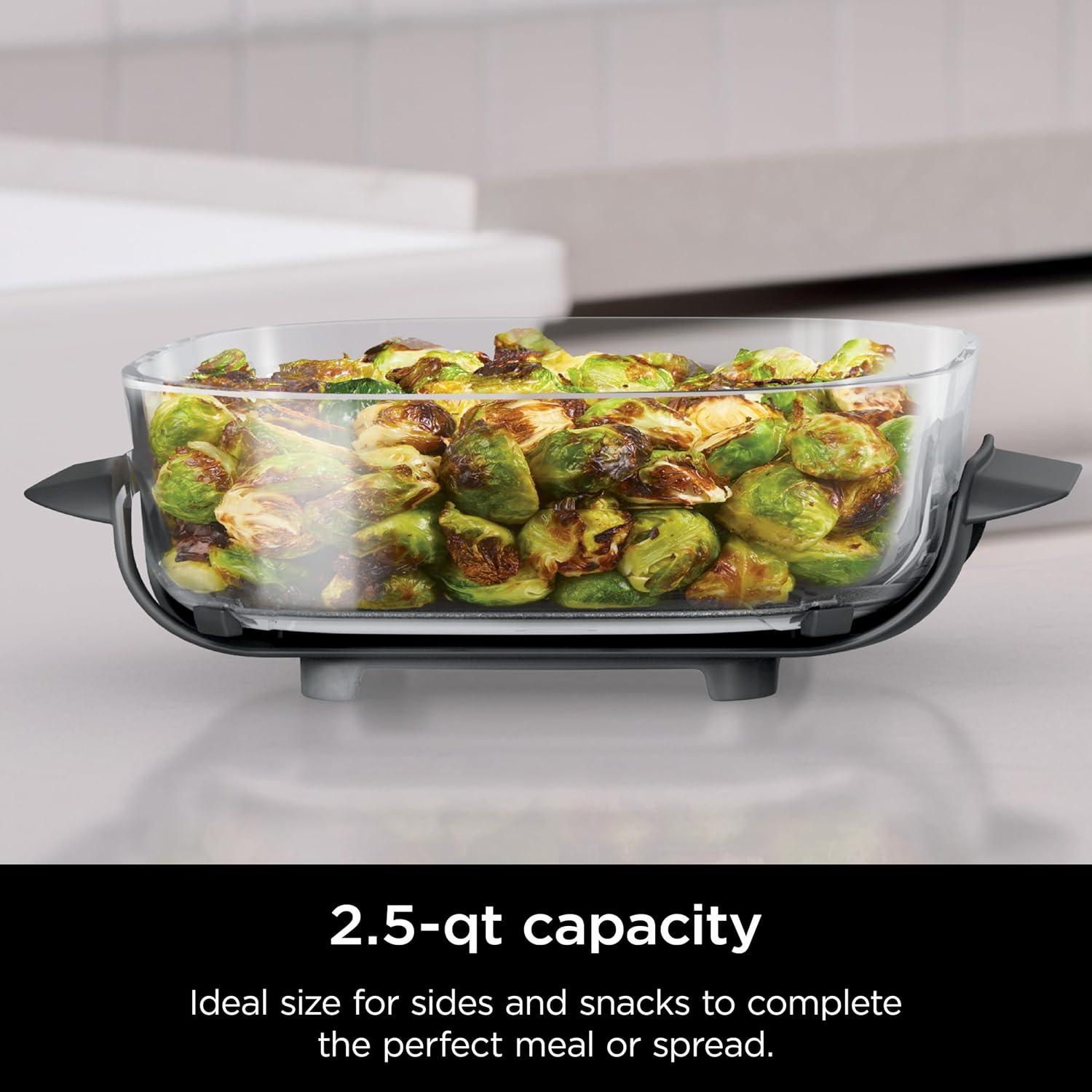 Freidora de Aire Ninja Crispi 2.5 QT + Contenedores de Vidrio