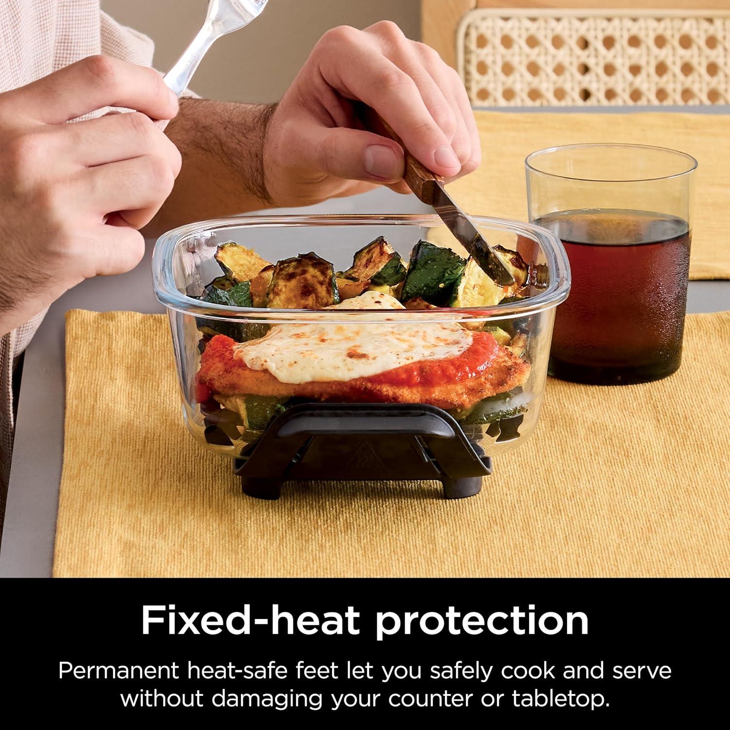 Freidora de Aire Ninja Crispi 2.5 QT + Contenedores de Vidrio