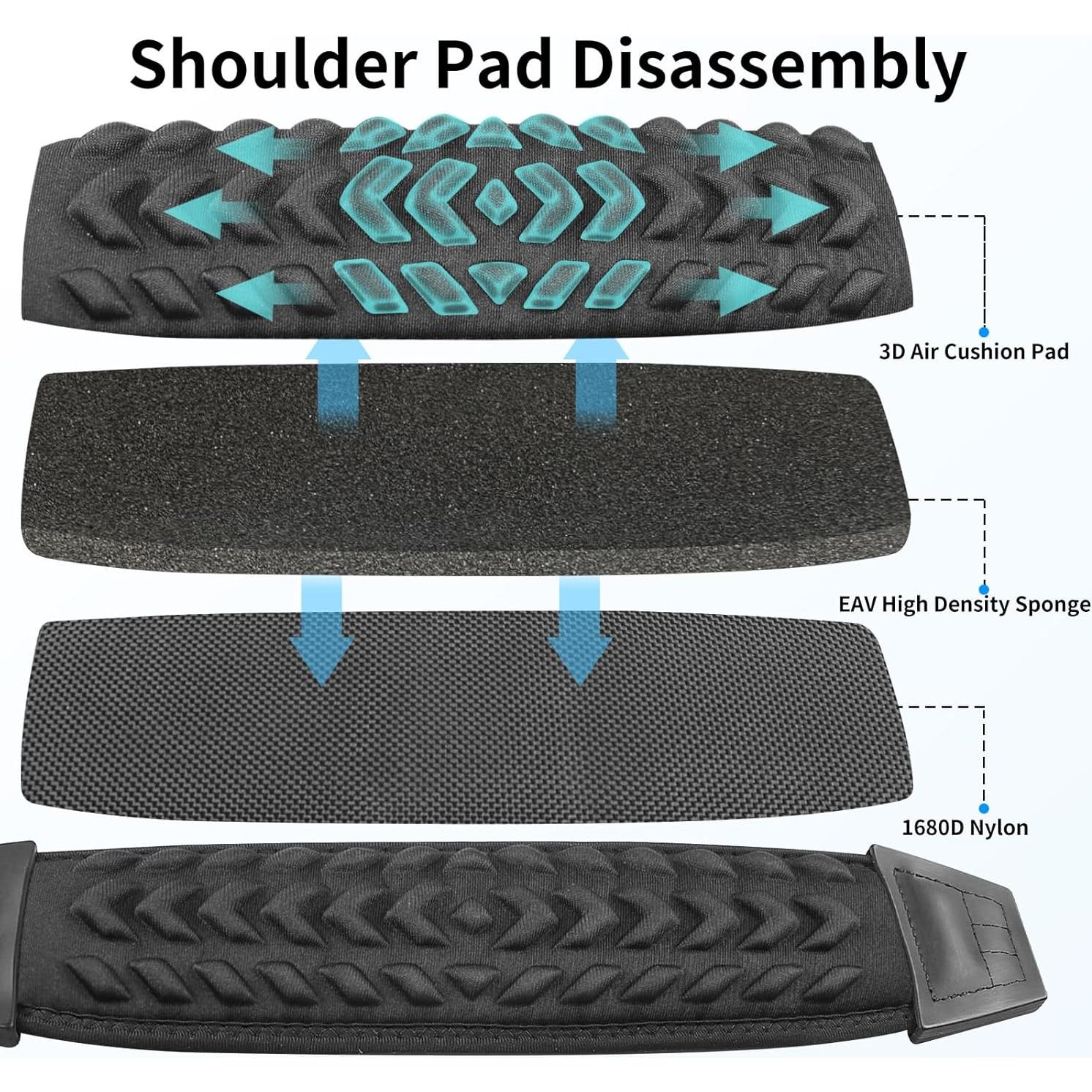 Correa de Hombro FIEIL Ajustable con Almohadilla 3D 147 cm