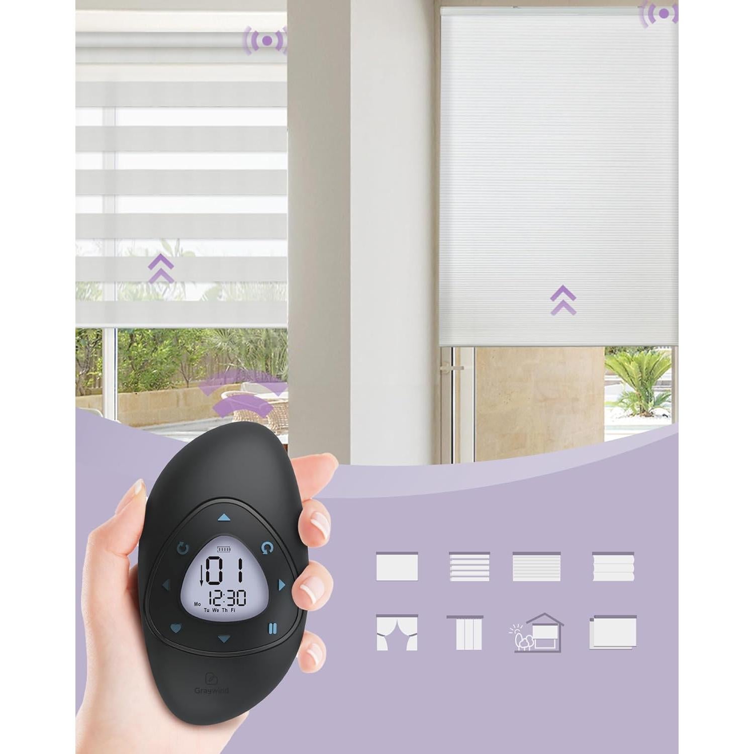 Control Remoto Graywind para Persianas Inteligentes 15 Canales