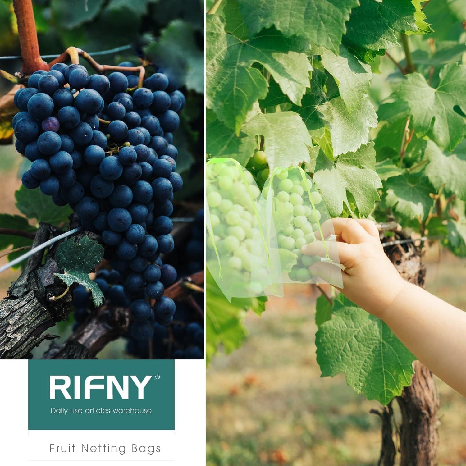 Bolsas de Protección de Frutas RIFNY 100 Pcs Malla Verde