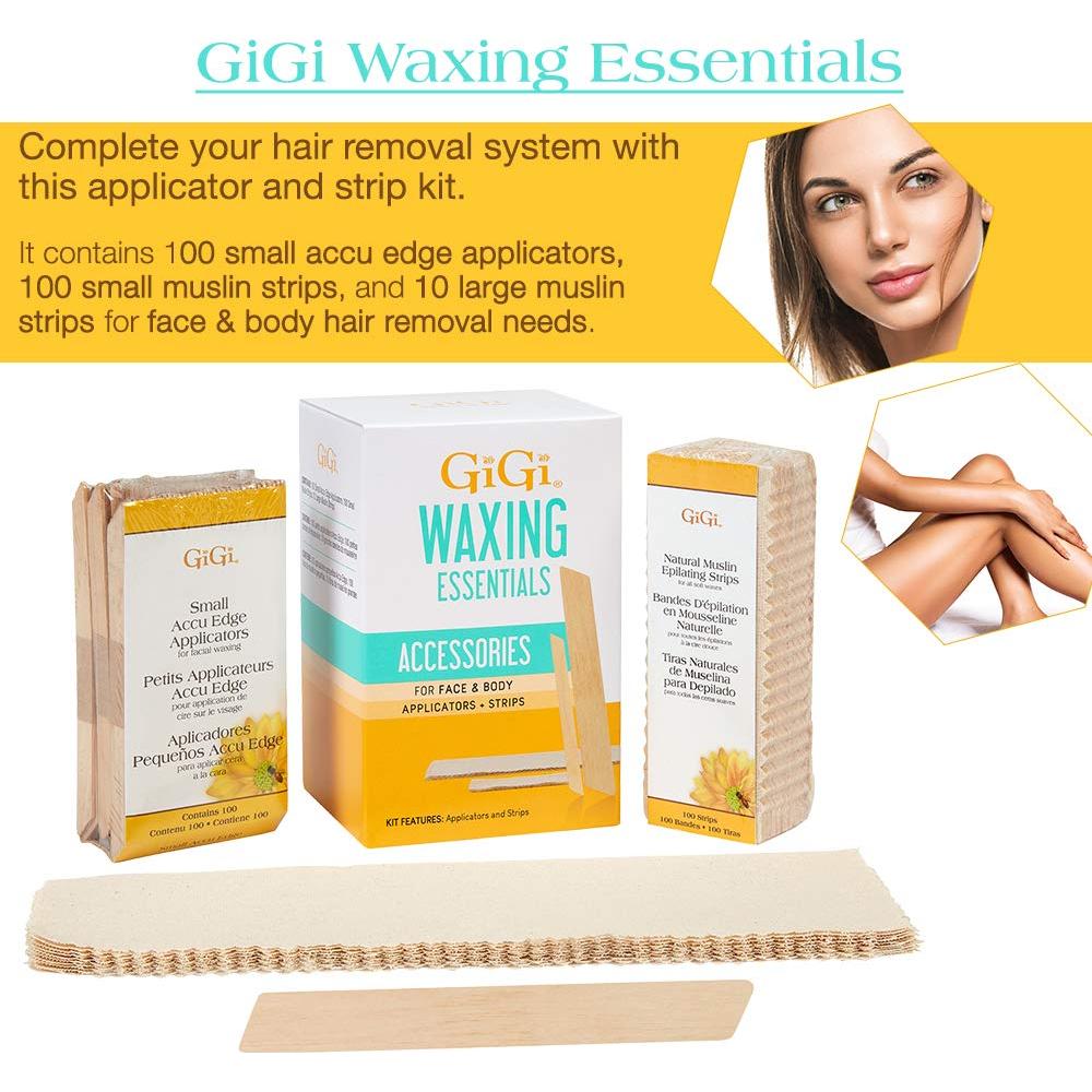 Kit de Depilación con Cera GiGi - Aplicadores y Tiras Muselina